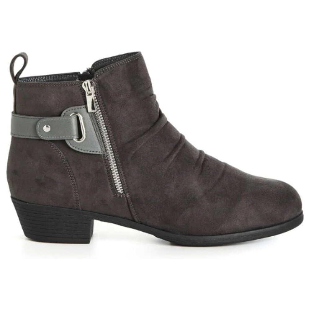 AVENUE Women's Cloudwalkers Wide Fit Ankle Boot Rossi Wide Fit, GREY